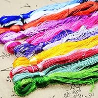 SELCRAFT 30/50/100/500 skeins Silk Embroidery Embroidery Thread Silk Floss Handmade Embroidery Cross Stitch Threads - 50 Skeins Model 1500