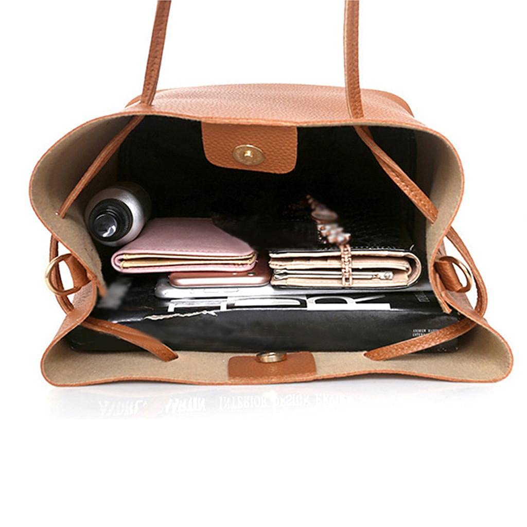 Tote Bag for Women in Leather Handbags 4pcs Hobo Bags Ladies Purse Shoulder Bags Girls Faux Leather Satchel Purse 2022, Gold