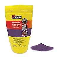 Activa Purple Decorative Colored Sand in Resealable Bag, 5lb (2.27kg) | Fine Grain & Fade-Proof Sand For Arts & Crafts