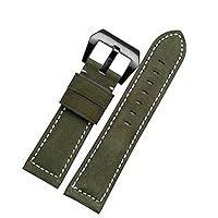 20mm 22mm 24mm 26mm Genuine Leather Retro Man Watch Band for Panerai PAM111 441 Cowhide Watchband Wrist Strap (Color : 20mm, Size : 20mm)
