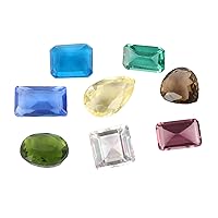 Mix Assorted Shape, Color Gemstones Lot For Kids Arts And Crafts, Jewelry, Treasure, Jewels