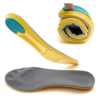 Arch Support Insoles for Women Height Increase Insole Men Thick Shoe Pads Cushion, Comfortable Foot Feeling Yellow L