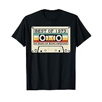 Vintage Best Of 1973 50 Years Of Being Awesome Cassette Tape T-Shirt