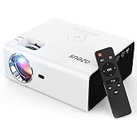 RD-822 Mini Projector, 7600 Lux Portable Movie Projector, Support 1080P and up to 200'' Display, Compatible with HDMI, PS4, VGA, AV, USB, Laptop, Phone, TV Box [2021 Upgrade Model]