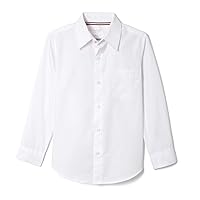 French Toast Boys White Long Sleeves Dress Shirt - E9004 - White, 12 Husky