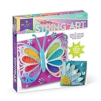 Craft-tastic – DIY String Art Butterfly – Craft Kit for Kids – Everything Included for 2 Fun Arts & Crafts Projects – Colorful Butterfly & Beautiful Daisy Patterns – Creative & Unique Gift - Ages 10+