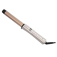 REMINGTON Shine Therapy Argan Oil & Keratin Infused 1 Inch Straight Barrel Curling Wand for Loose Waves, Includes Heat Glove