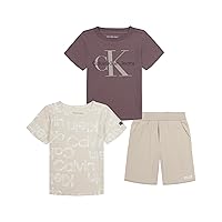 Calvin Klein Baby Boys 3 Piece Knit Short Set3 Piece KNIT KNIT SHORT SET