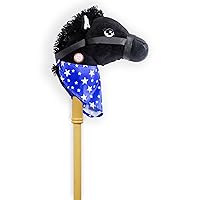 Black Stick Horse with Sound Toy, 28 inches
