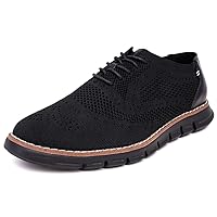 Nautica Men's Knit Dress Oxford Lace-Up Sneakers: Stylish, Comfortable, and Ideal for Business or Casual Walking