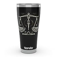 Tervis The Zodiac Collection - Libra Triple Walled Insulated Tumbler Travel Cup Keeps Drinks Cold & Hot, 30oz Legacy, Libra