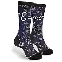 YISHOW Cool Math Science Crew Socks Men's Women's Funny Novelty Physical Socks