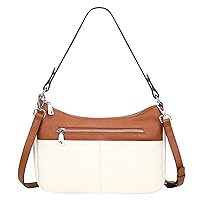 Over Earth Soft Leather Handbags for Women Crossbody Purses Multi Pockets Shoulder Bags Messenger Bag Medium