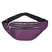 Travel Shoulder Purse Belt Bag Fanny Packs for Women Women Waist Bag Men Fanny Pack Crossbody Bags for Women (Purple)