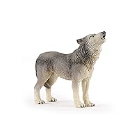 Papo -Hand-Painted - Figurine -Wild Animal Kingdom - Howling Wolf -50171 -Collectible - for Children - Suitable for Boys and Girls- from 3 Years Old