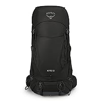 Osprey Kyte 58L Women's Backpacking Backpack with Hipbelt, Black, WM/L