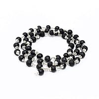 Vedic Vaani Natural Unique and Rare from Gandaki River Lord Narayanam Shaligram Round Beads Mala in Pure Silver Capping for Worship, Positivity, Good Health and Wealth Buy at Make in India