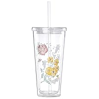 Lenox Acrylic Butterfly Meadow Tumbler, 1 Count (Pack of 1), Multi