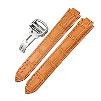 Genuine Leather Watchband 14mm 16mm 18mm 20mm 22mm For Ballon Bleu De Cartier Convex Type Colorful Calfskin Watch Strap