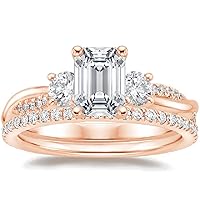 Moissanite Halo Engagement Ring 18K Rose Gold Moissanite Diamond Ring for Women Gift for Christmas Birthday Valentine's Day Wedding Jewelry Gift for Women Wife Girl