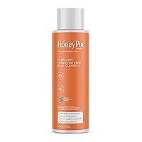 The Honey Pot Company - Body Wash for Women - Grapefruit Ylang Ylang Hydrating Body Cleanser - Moisturize & Cleanse Skin - Free of Parabens & Sulfates - 15 Fl. Oz
