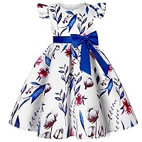 2-9T Girls Flower Dress Ball Gown Party Pageant Prom Floral Dresses