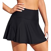 Ewedoos Swim Skirt Tummy Control Swim Skirt Bottoms for Women with Pockets Bathing Suit Swimsuit Tankini Swimming Skort