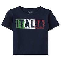The Children's Place baby boys Italia Graphic Short Sleeve Graphic T shirt
