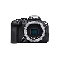 Canon EOS R10 (Body Only), Mirrorless Vlogging Camera, 24.2 MP, 4K Video, DIGIC X Image Processor, High-Speed Shooting, Subject Tracking, Compact, Lightweight, Subject Detection, for Content Creators