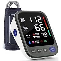 Blood Pressure Machine, Automatic Digital Upper Arm Blood Pressure Monitor with Adjustable Large Cuff, Irregular Heartbeat & Hypertension Detector 1