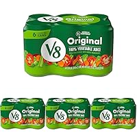 V8 Original 100% Vegetable Juice, 11.5 fl oz Can (Pack of 24)