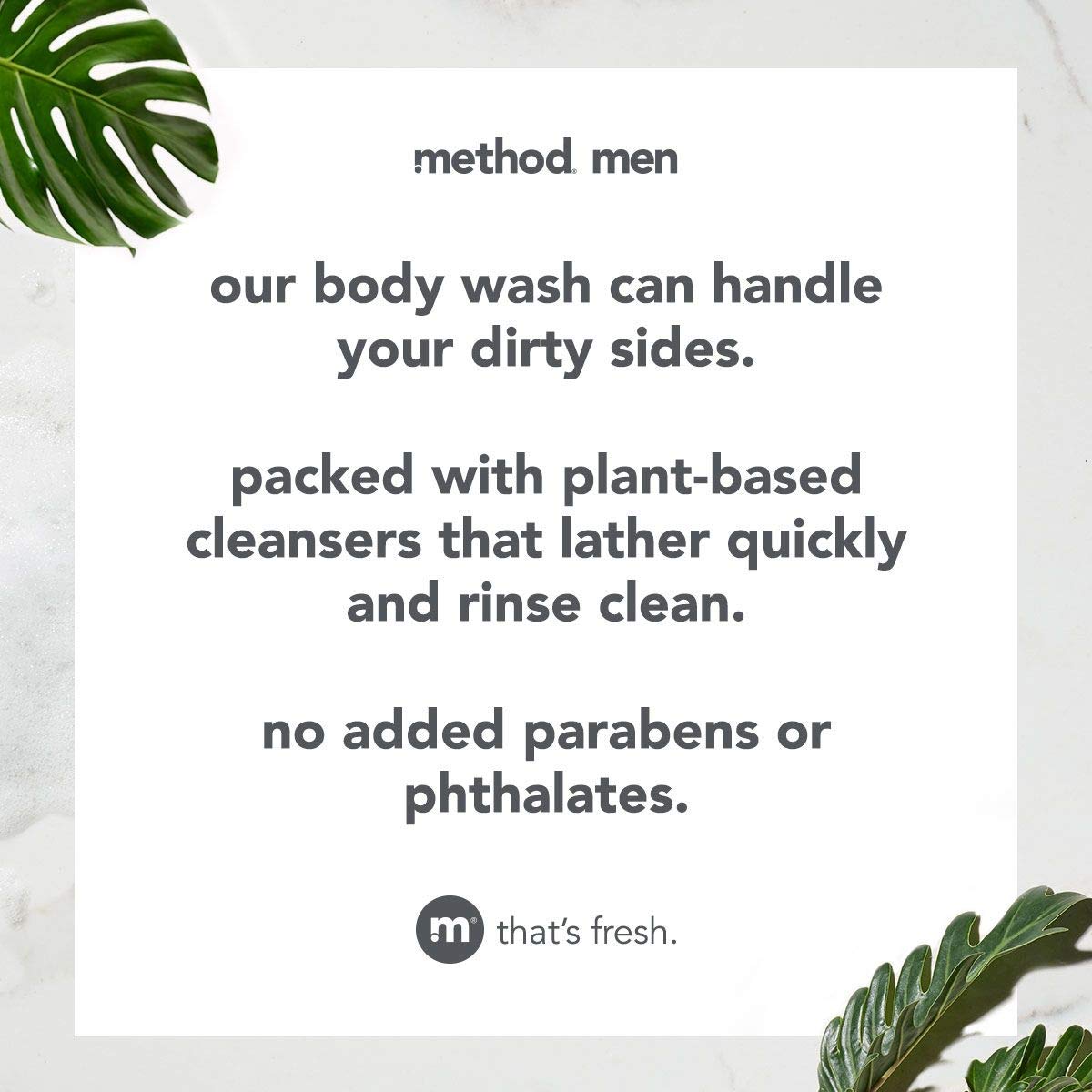 Method Men Body Wash, Glacier + Granite, Paraben and Phthalate Free, 28 FL Oz (Pack of 1)