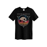 Amplified Unisex Adult Skull Planet Queens of The Stone Age T-Shirt
