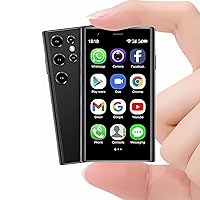 SOYES S23Pro 3G Mini Smartphone 3.0 Inch WiFi GPS China Mobile RAM 2GB ROM 16GB Quad Core MTK6580 Android 8.1 Cell Phones Slim Body HD Camera Dual Sim Google Play Cute Palm Smartphone (Black)