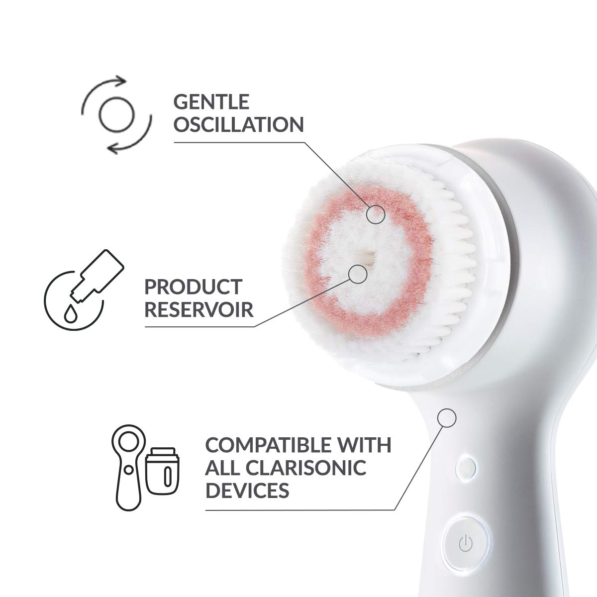 Clarisonic Radiance Facial Cleansing Brush Head Replacement | Skin Brightening Face Brush For Dull Skin | Suitable for Sensitive Skin