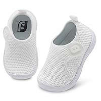 JOINFREE Toddler Boys Girls Barefoot Shoes Breathable Kids Sneakers Lightweight Walking Shoes Slip On Tennie Shoes Protect Toes School Shoes