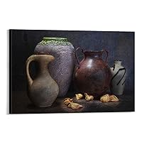 Vase and Urn Still Life Poster Pottery Jar Vase Poster Canvas Wall Art Prints for Wall Decor Room Decor Bedroom Decor Gifts 24x36inch(60x90cm) Frame-Style