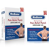 4% Lidocaine Gel Patch, Pain Relief Patch, 3.9” x 5.5”, 15 Count, Maximum Strength for Muscle Relief in Neck Knee Back and Shoulders,Joint, Tattoos, Fast Acting, Child-Resistant Packaging.