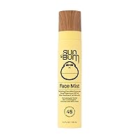 Original SPF 45 Sunscreen Face Mist | Vegan and Hawaii 104 Reef Act Compliant (Octinoxate & Oxybenzone Free) Broad Spectrum Moisturizing UVA/UVB Sunscreen with Witch Hazel | 3.4 oz