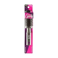 Goody Mini Styling Brush with Rubber Base - Detangler Brush For Quick Touch-Ups Throughout The Day for All Hair Types - Pain-Free Hair Accessories for Women, Men, Boys, and Girls