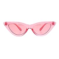 Girl's Trendy Fashion Sunglasses Kid's Cute Cateye Frame Translucent Colors