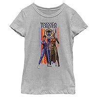 Marvel Girl's Wakanda Forever Duo Banner T-Shirt