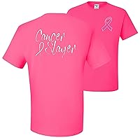 Cancer Slayer Brave Breast Cancer Awareness Front & Back Mens T-Shirts