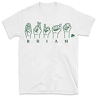 Custom Name Sign Language Shirt, Patrick's Day Custom Name ASL Shirt, ASL Lucky Shirt, ASL St Patrick Shirt