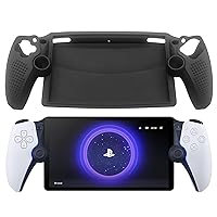 for Sony Playstation Portal Case Silicone Shock-Absorption Anti-Fingerprint Scratch Resistant Cover Case for Playstation Portal - Black