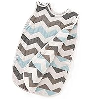 4 Layer Gauze Baby Sleeping Bag Sleeveless Wearable Blanket,Wave 64