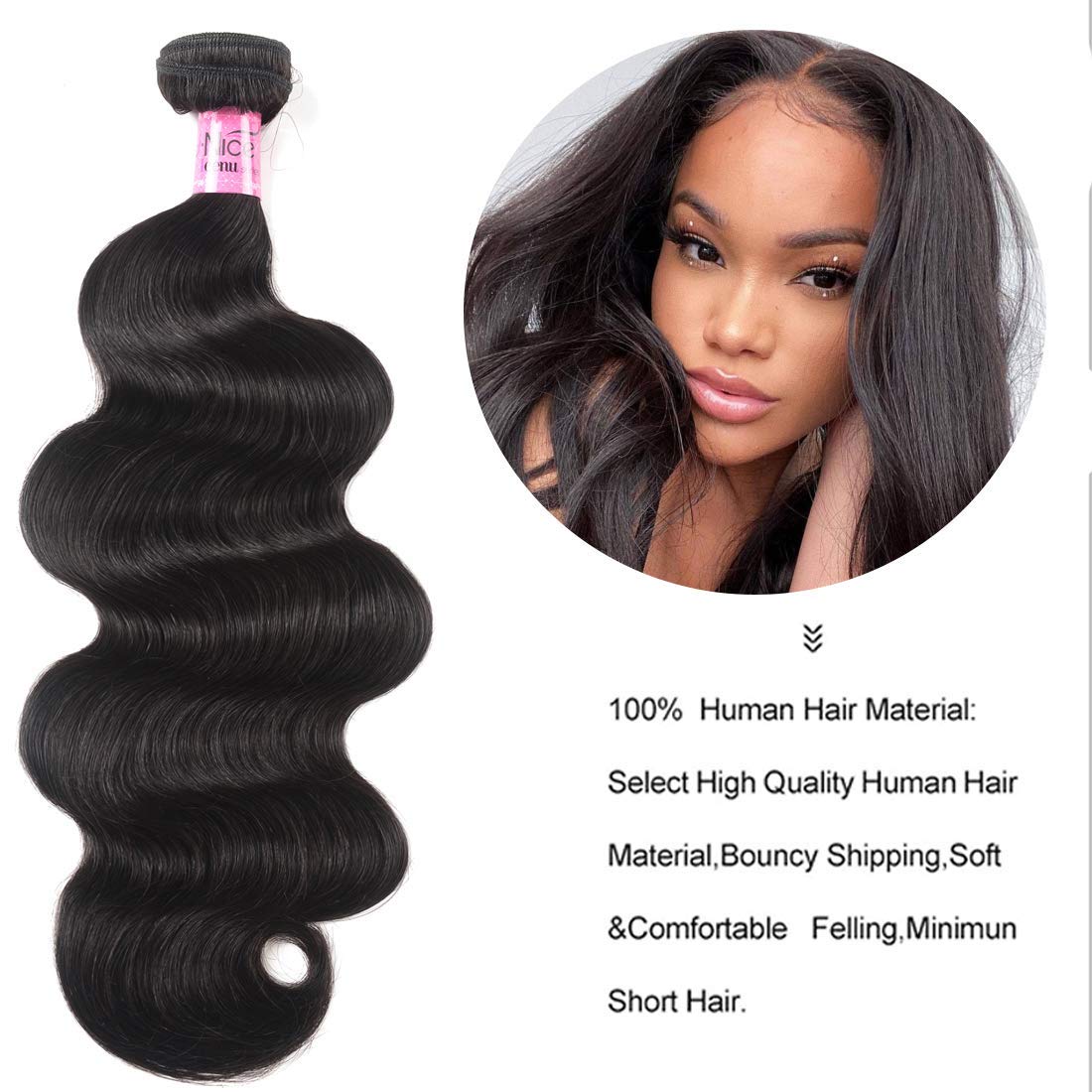 Mua UNice Hair Icenu Series 8A Brazilian Body Wave Virgin Hair 1 Bundle,  Raw Unprocessed 100% Virgin Human Hair Weave 95-100g/pc Natural Color (24)  trên Amazon Mỹ chính hãng 2023 | Fado