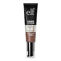 e.l.f. Camo CC Cream, Color Correcting Medium-To-Full Coverage Foundation with SPF 30, Deep 560 C, 1.05 Oz (30g)
