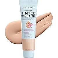 wet n wild Bare Focus Tinted Hydrator Matte Finish, Light, Oil-Free, Moisturizing Makeup | Hyaluronic Acid | Sheer To Medium Coverage