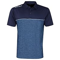Mens Evolve Middleton Moisture Wicking Stripe Golf Polo Shirt